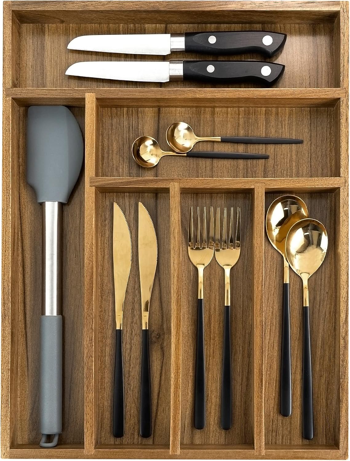 Wooden Cutlery Drawer Organizer - view 2