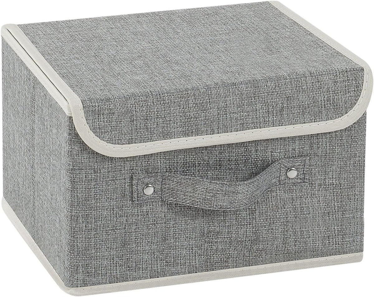 Gray Storage Box with Flap Lid - view 1