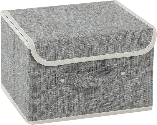 Gray Storage Box with Flap Lid - view 1