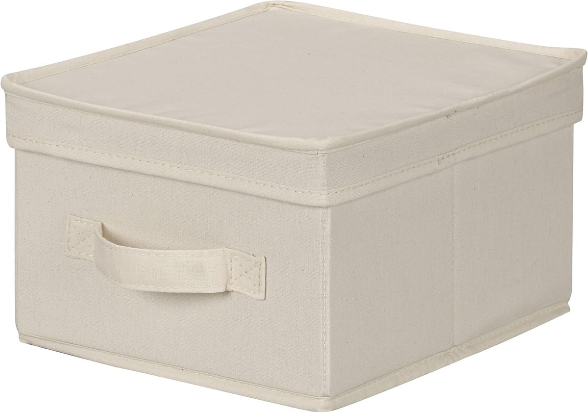 Cream Fabric Storage Box - view 1