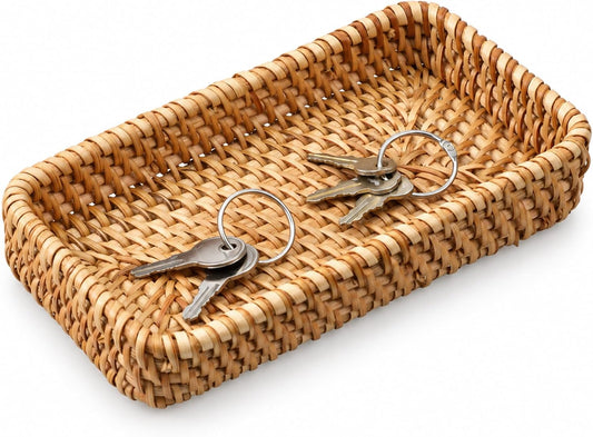Rectangular Woven Catchall Tray - view 1