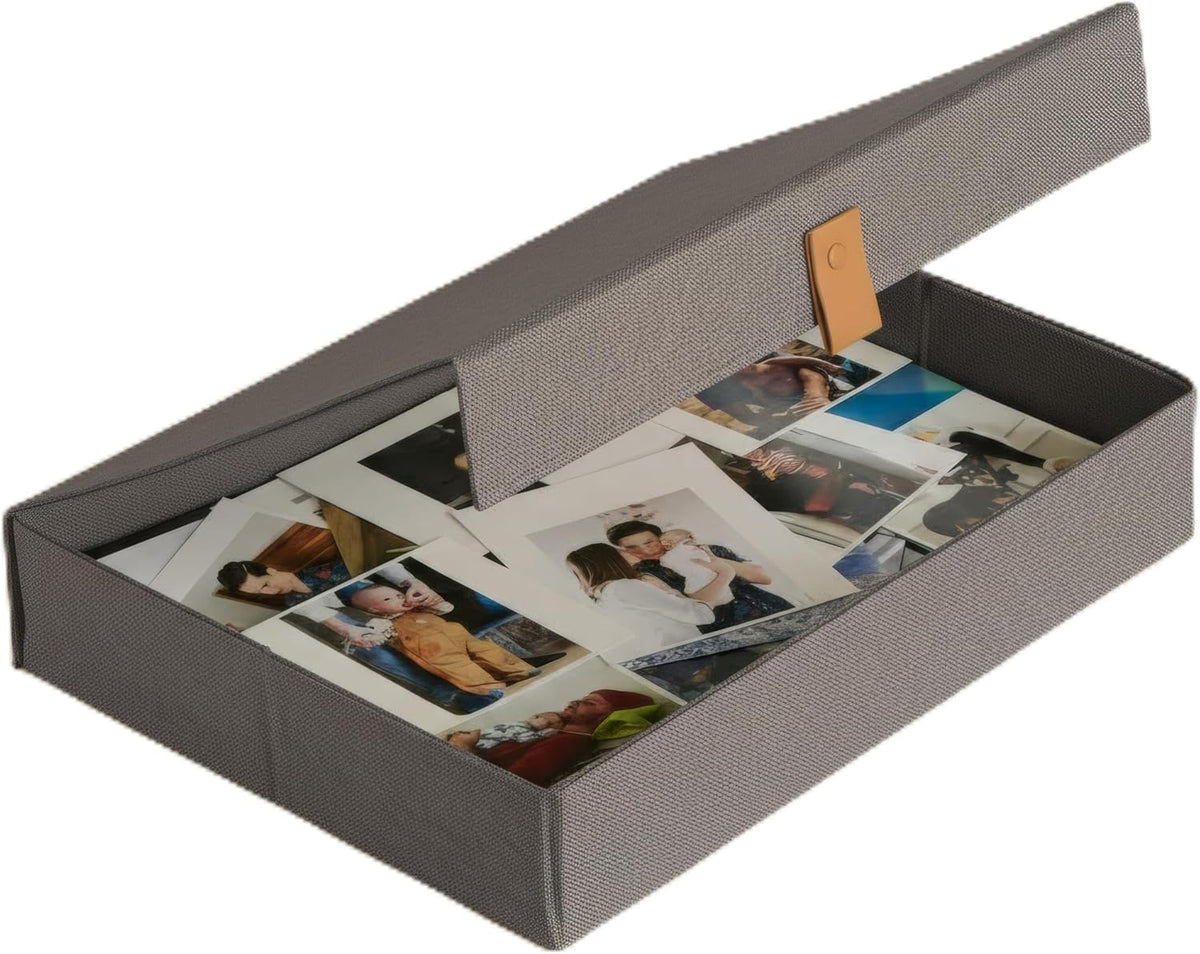 Dark Linen Storage Box - view 1