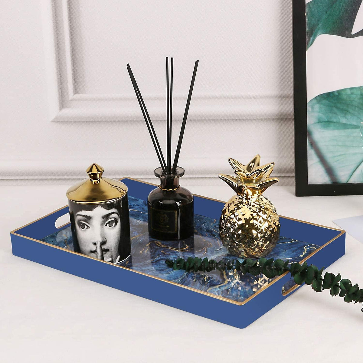 Blue Mirrored Display Tray - view 4