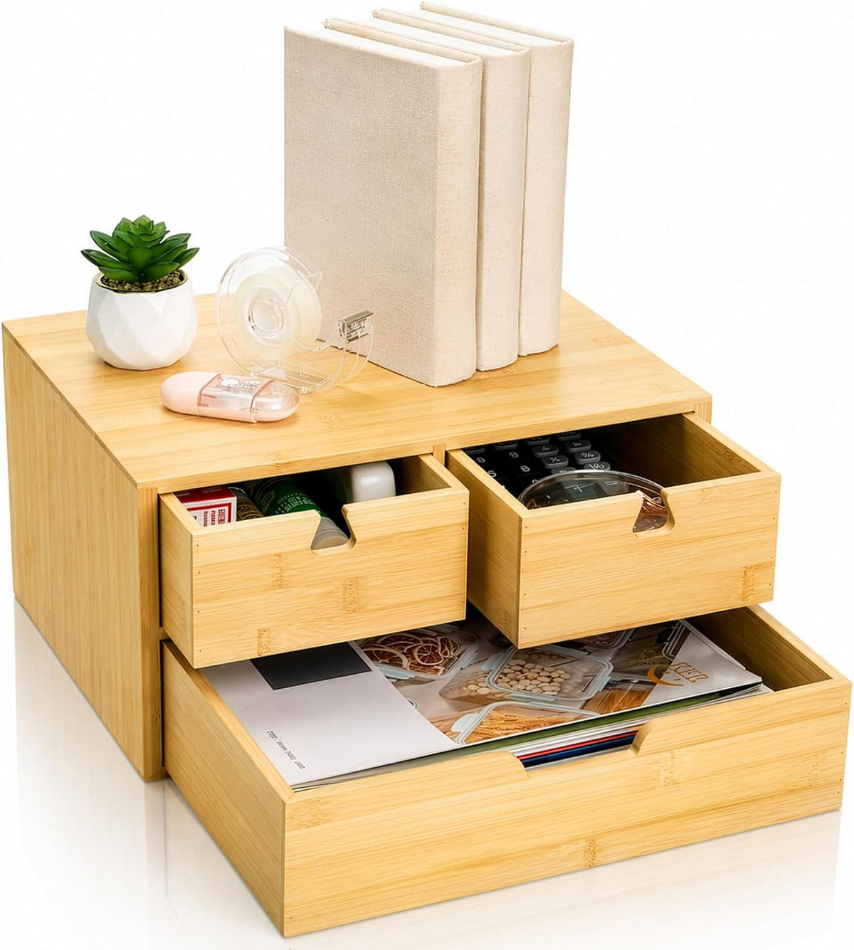 Bamboo Desktop Drawer Organizer - view 2