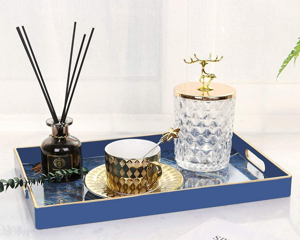 Blue Mirrored Display Tray - view 1