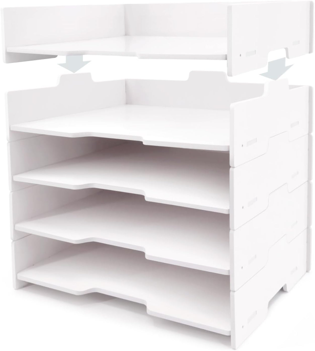 White Desktop Paper Sorter - view 1