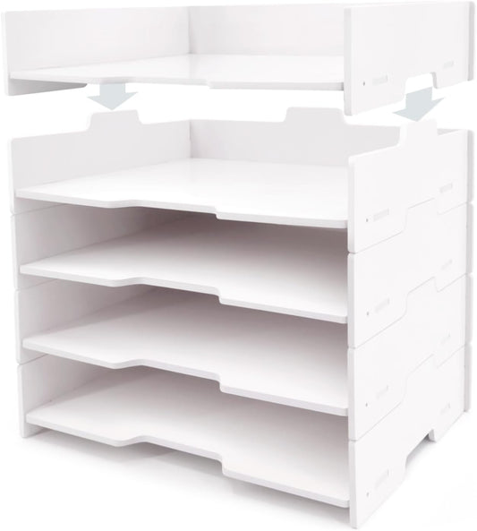 White Desktop Paper Sorter - view 1