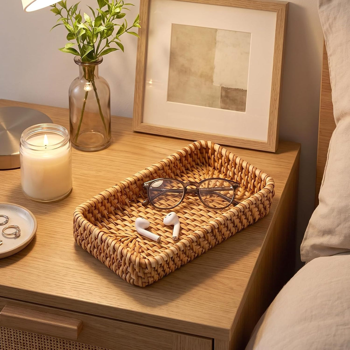 Rectangular Woven Catchall Tray - view 4