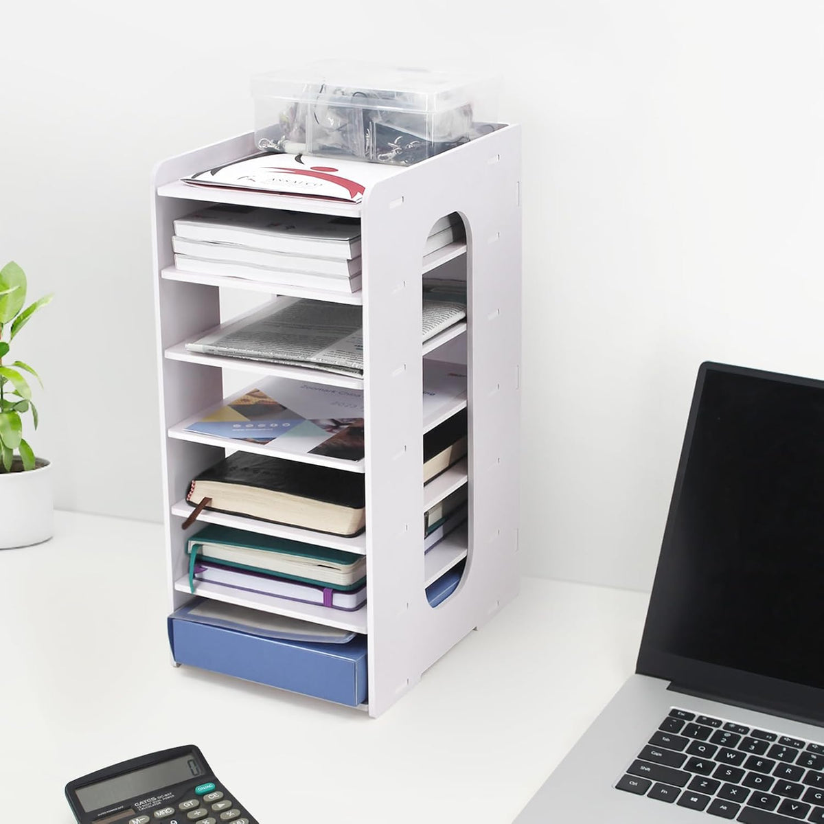 White Vertical Paper Organizer - view 2