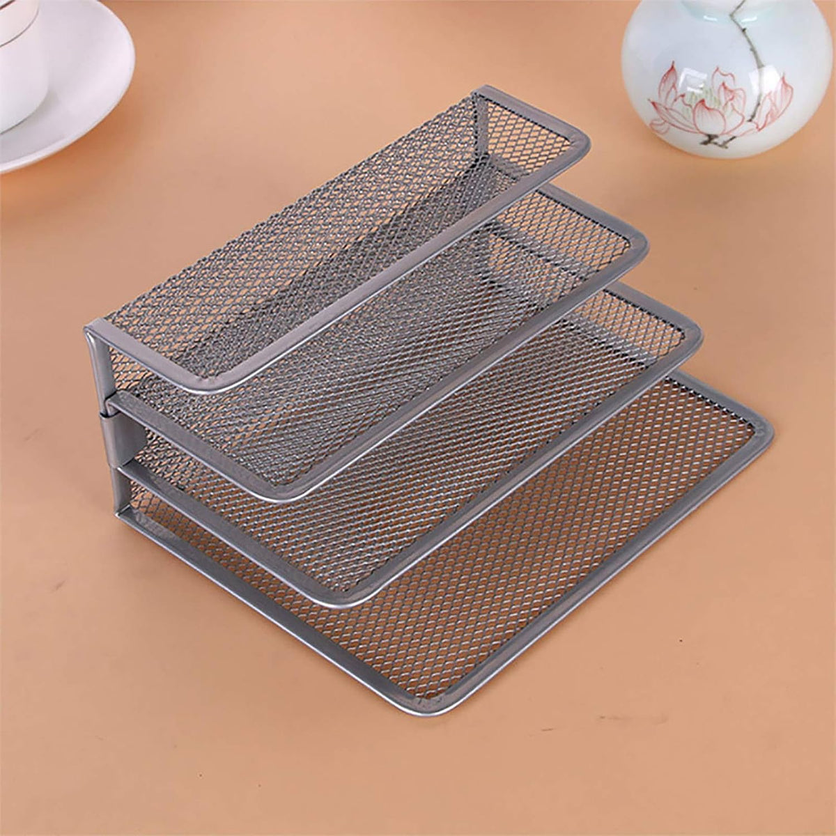 Gray Mesh File Holder - view 2
