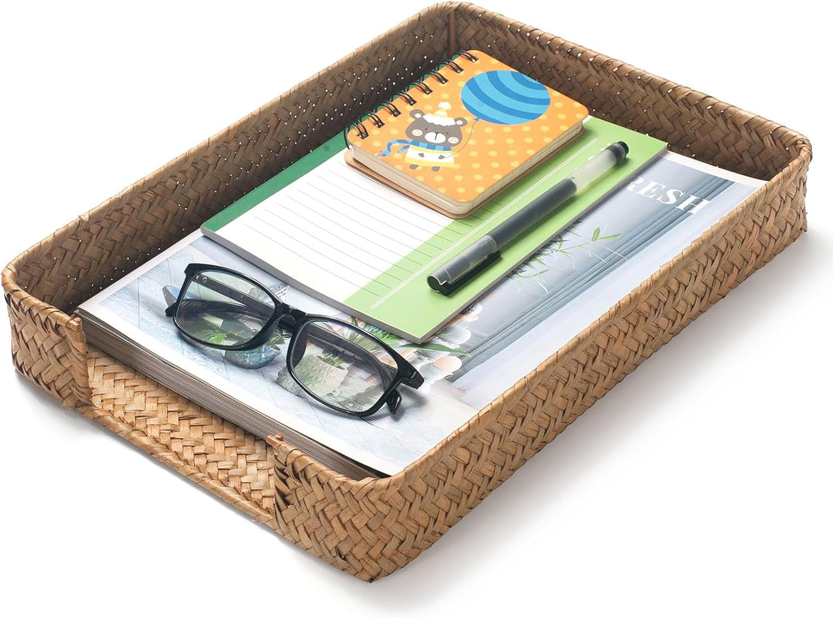 Rectangular Woven Desk Tray - view 2