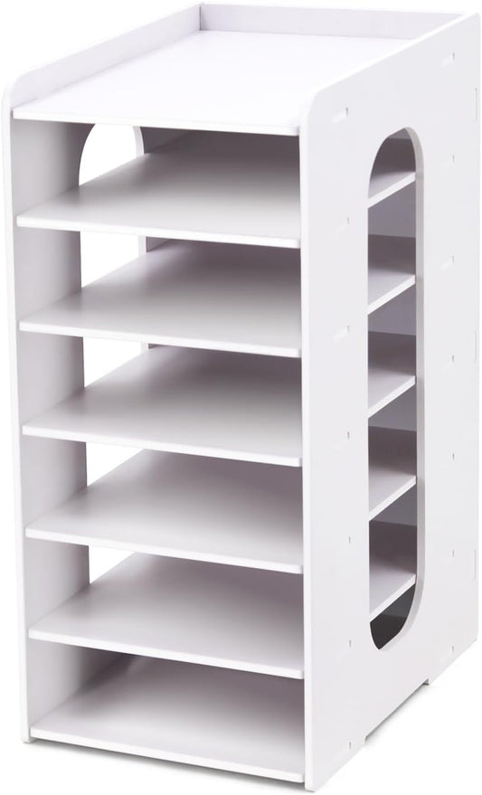 White Vertical Paper Organizer - view 1